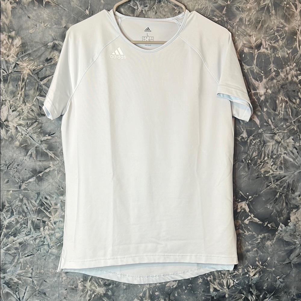 adidas Light Blue Short Sleeve Tee